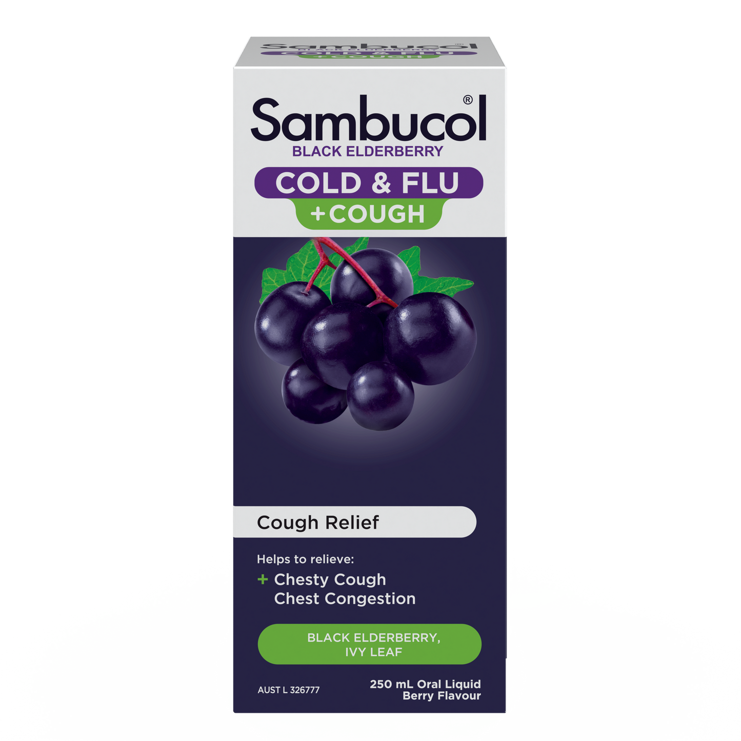 Sambucol Cold & Flu + Cough 250mL