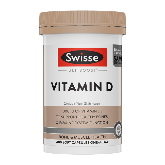 Swisse Ultiboost Vitamin D 400 Capsules