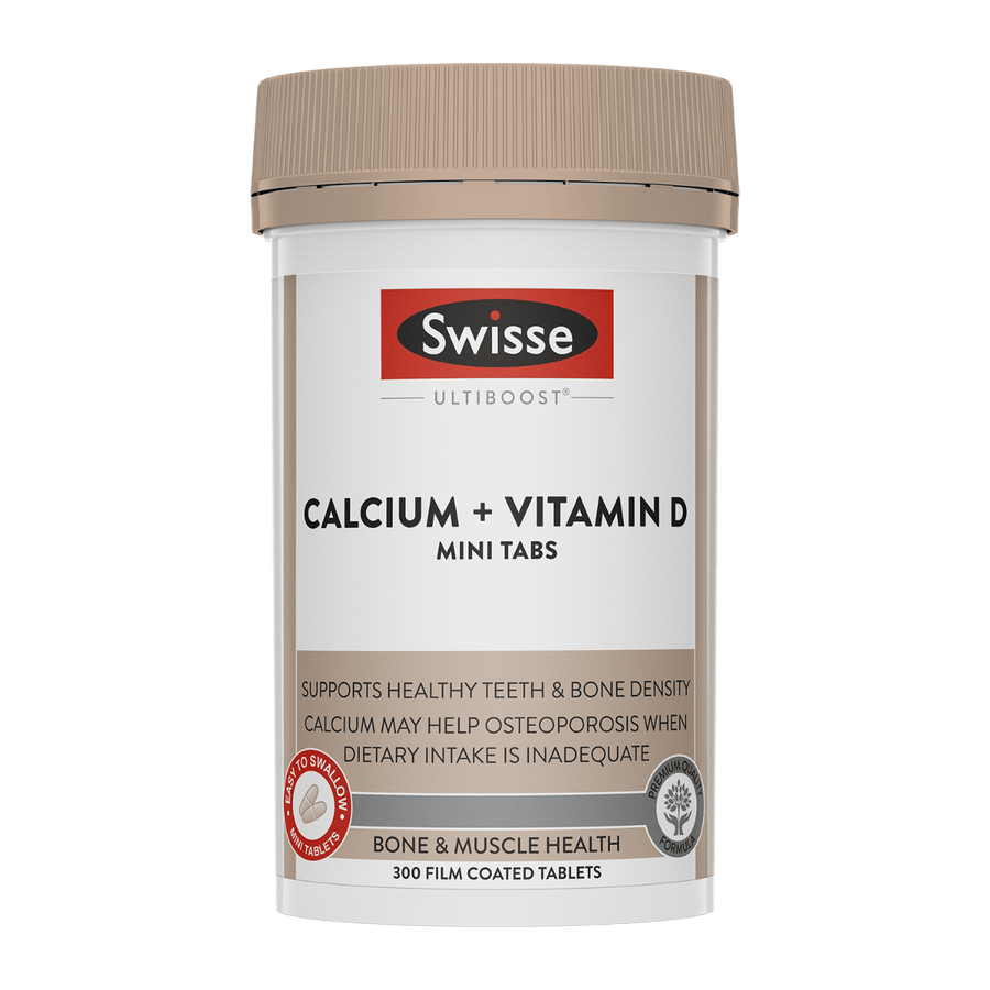 Swisse Ultiboost Calcium + Vitamin D Mini 300 Tablets