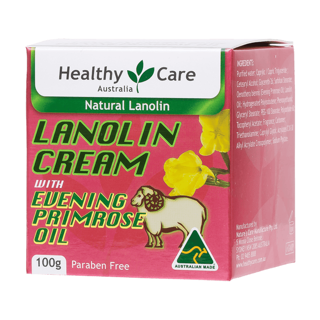 Healthy Care Lanolin Cream with Evening Primrose Oil 100g