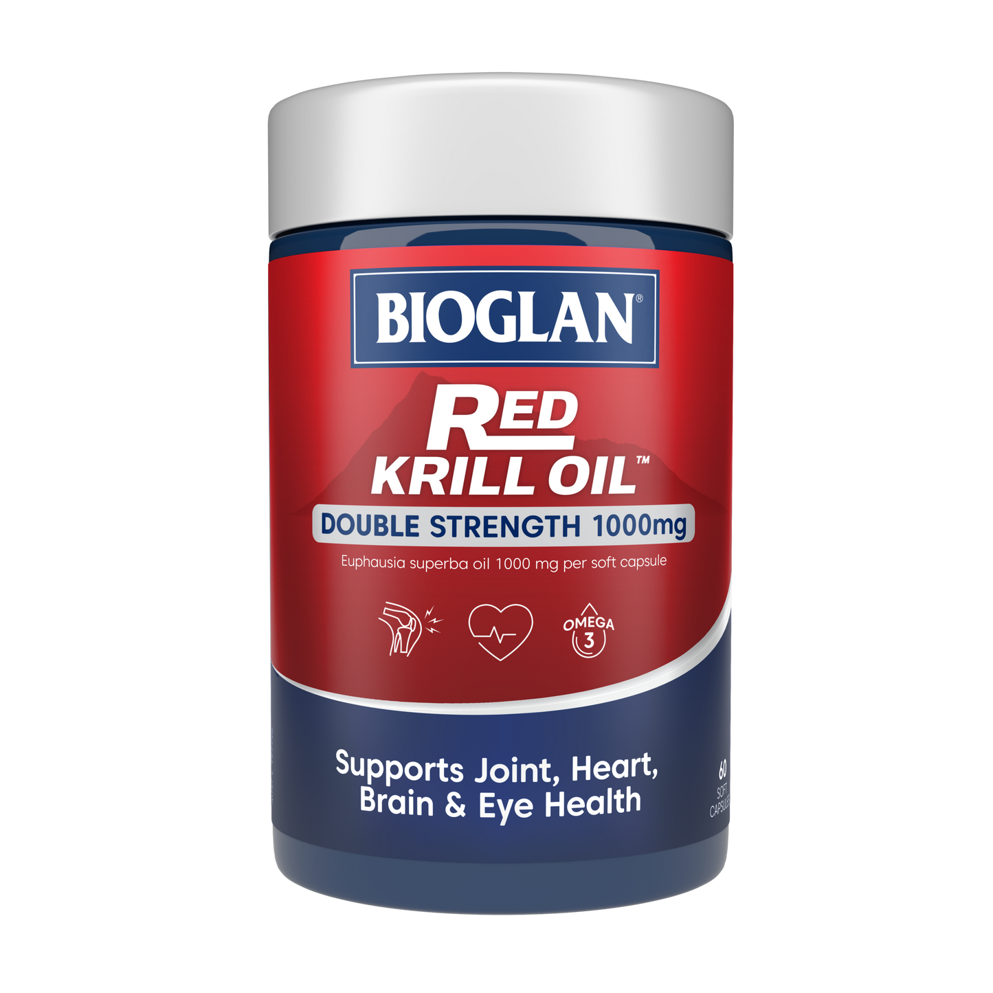 Bioglan Red Krill Oil Double Strength 1000mg 60 Capsules