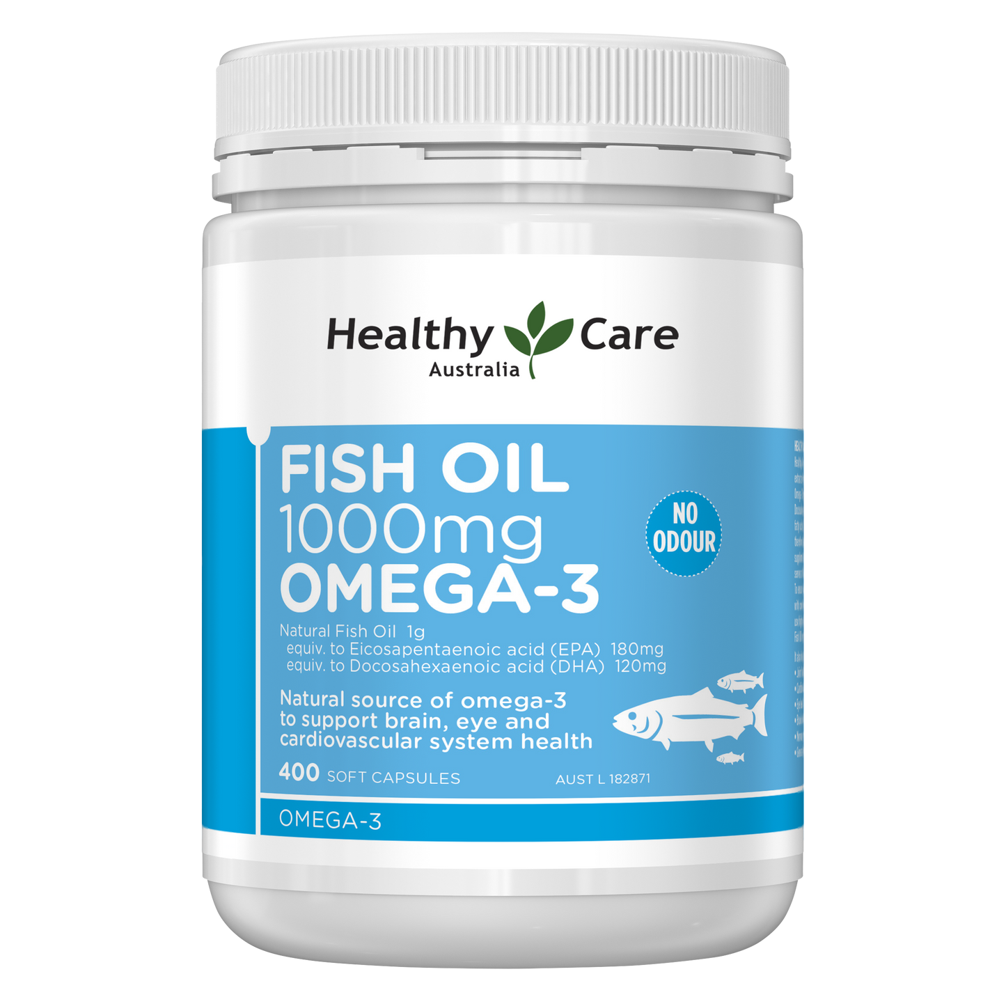 Healthy Care Fish Oil 1000mg 400 Capsules