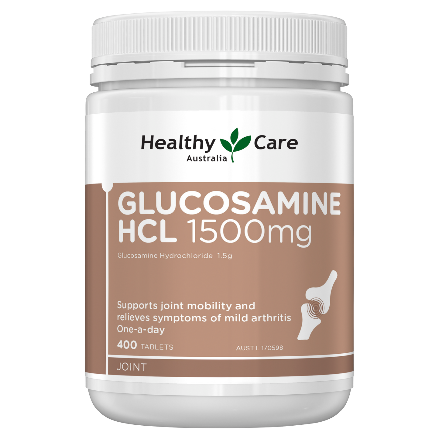 Healthy Care Glucosamine HCL 1500mg 400 Tablets