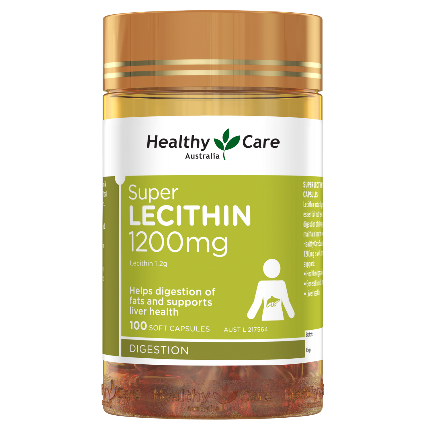 Healthy Care Super Lecithin 1200mg 100 Capsules