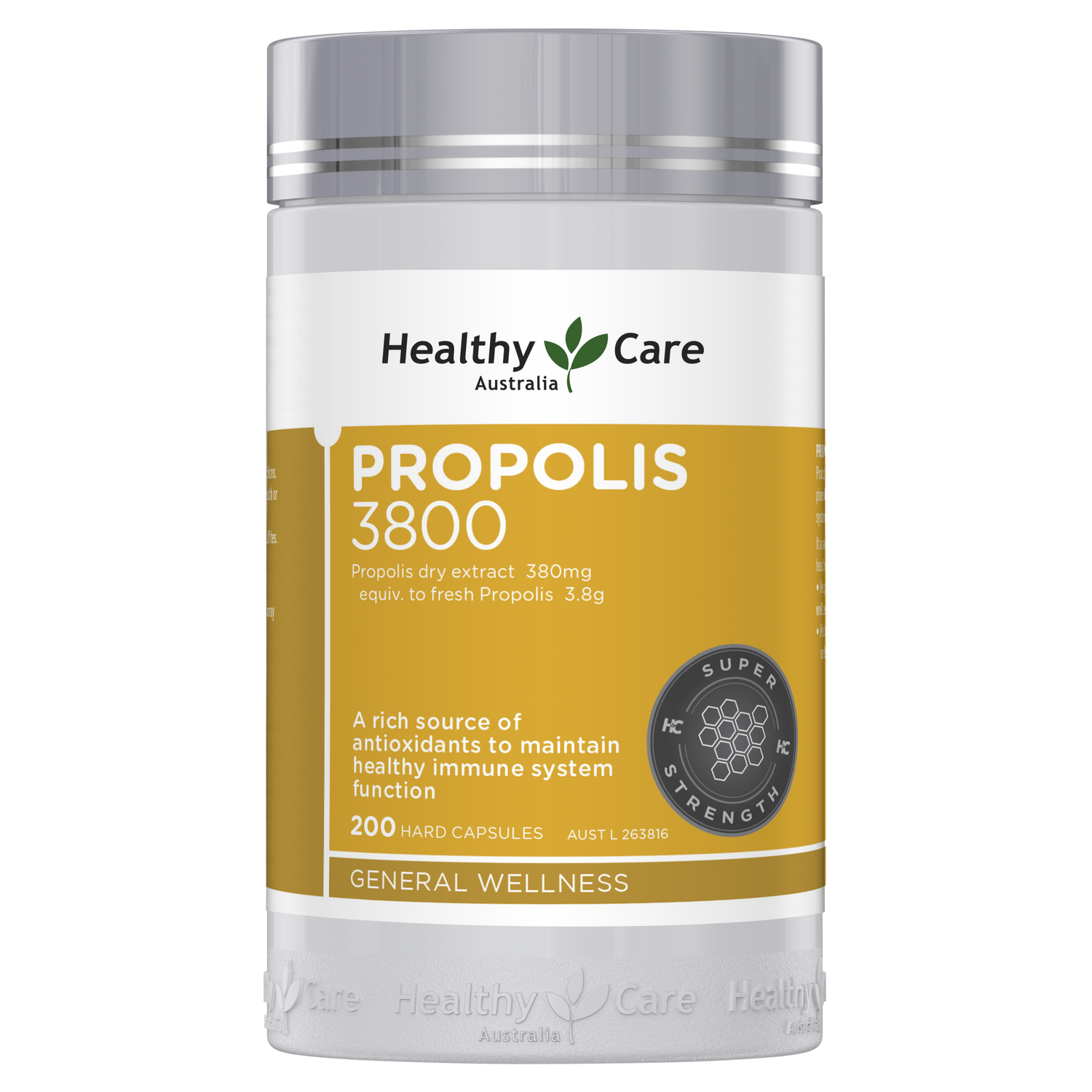 Healthy Care Propolis 3800mg 200 Capsules