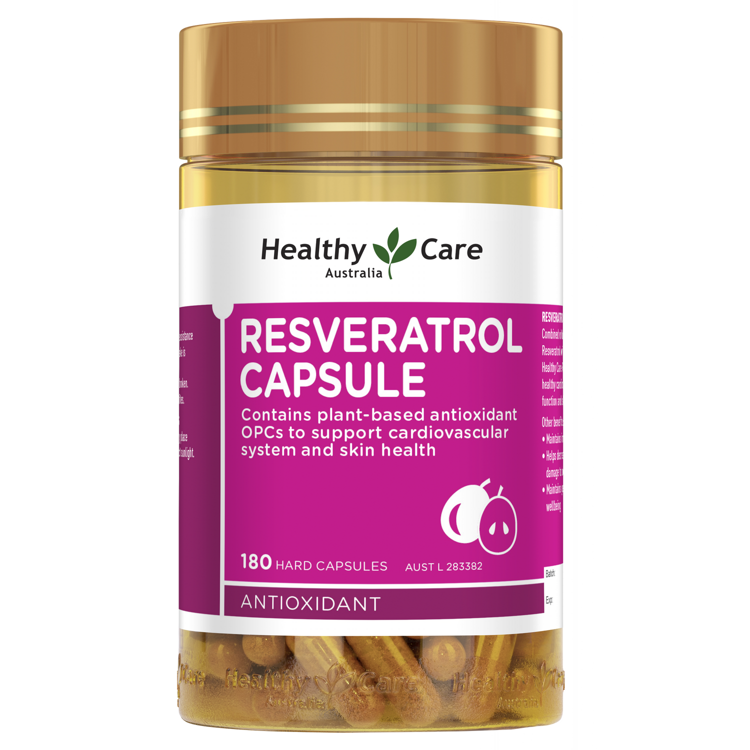Healthy Care Resveratrol 180 Capsules
