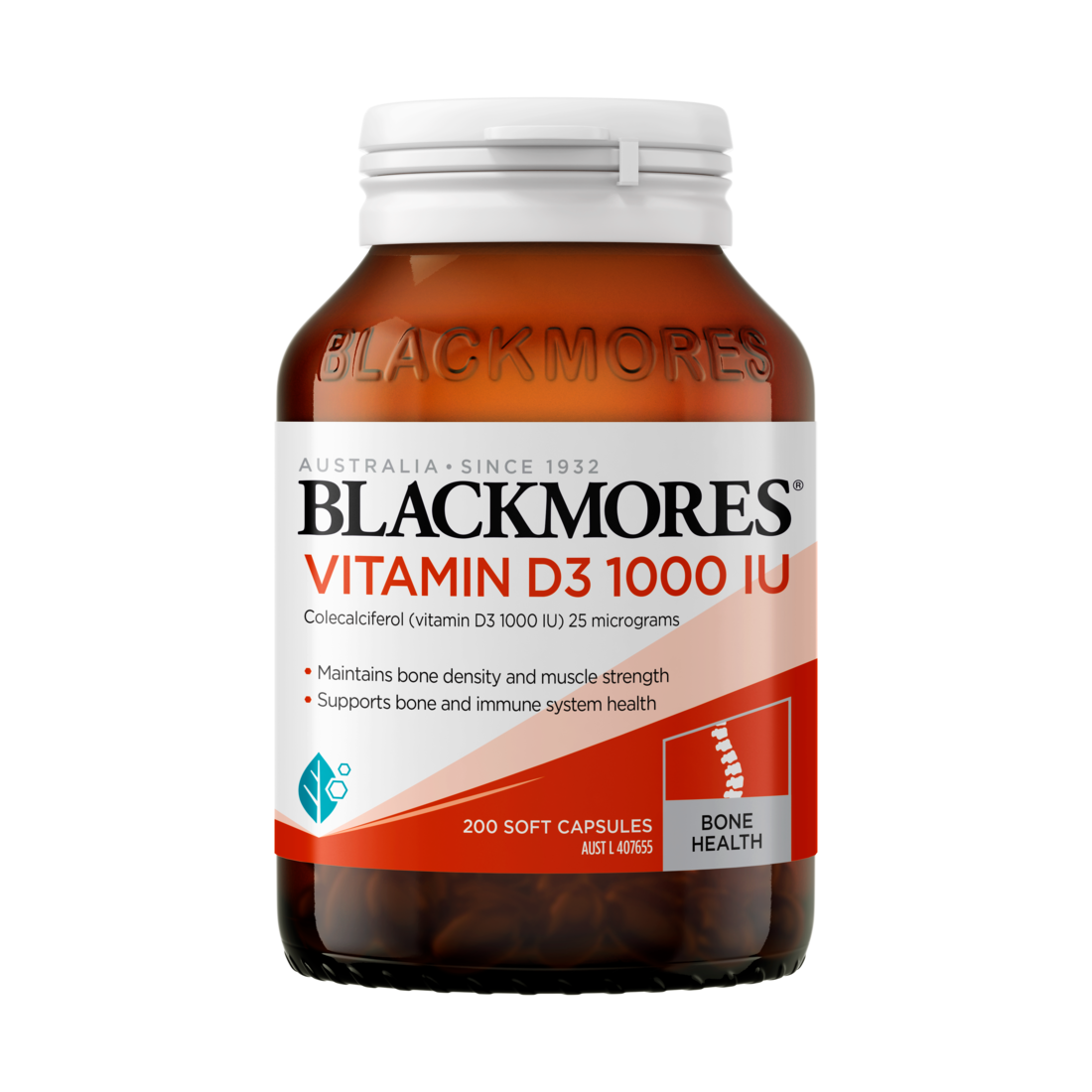 Blackmores Vitamin D3 1000IU 200 Capsules