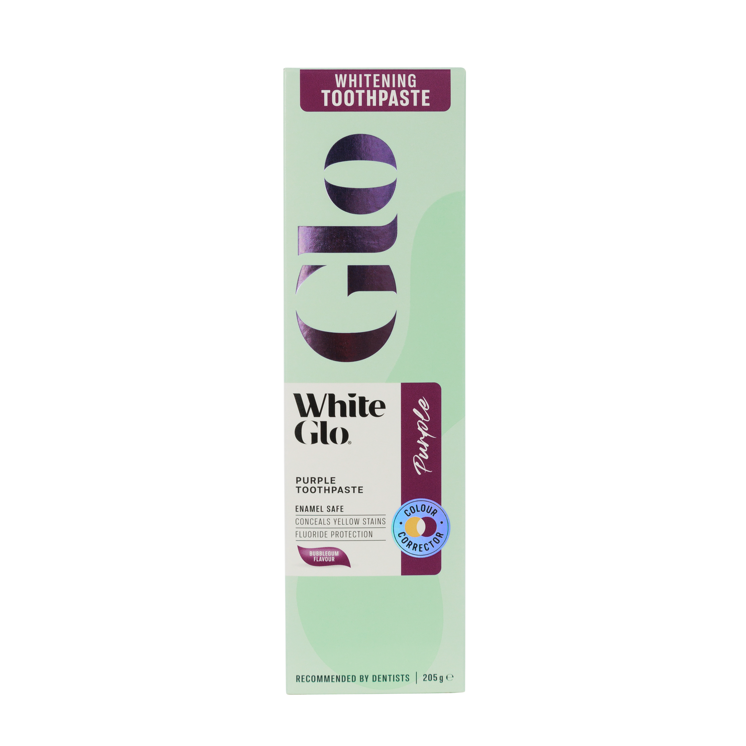 White Glo Purple Tooth Toner Toothpaste 205g