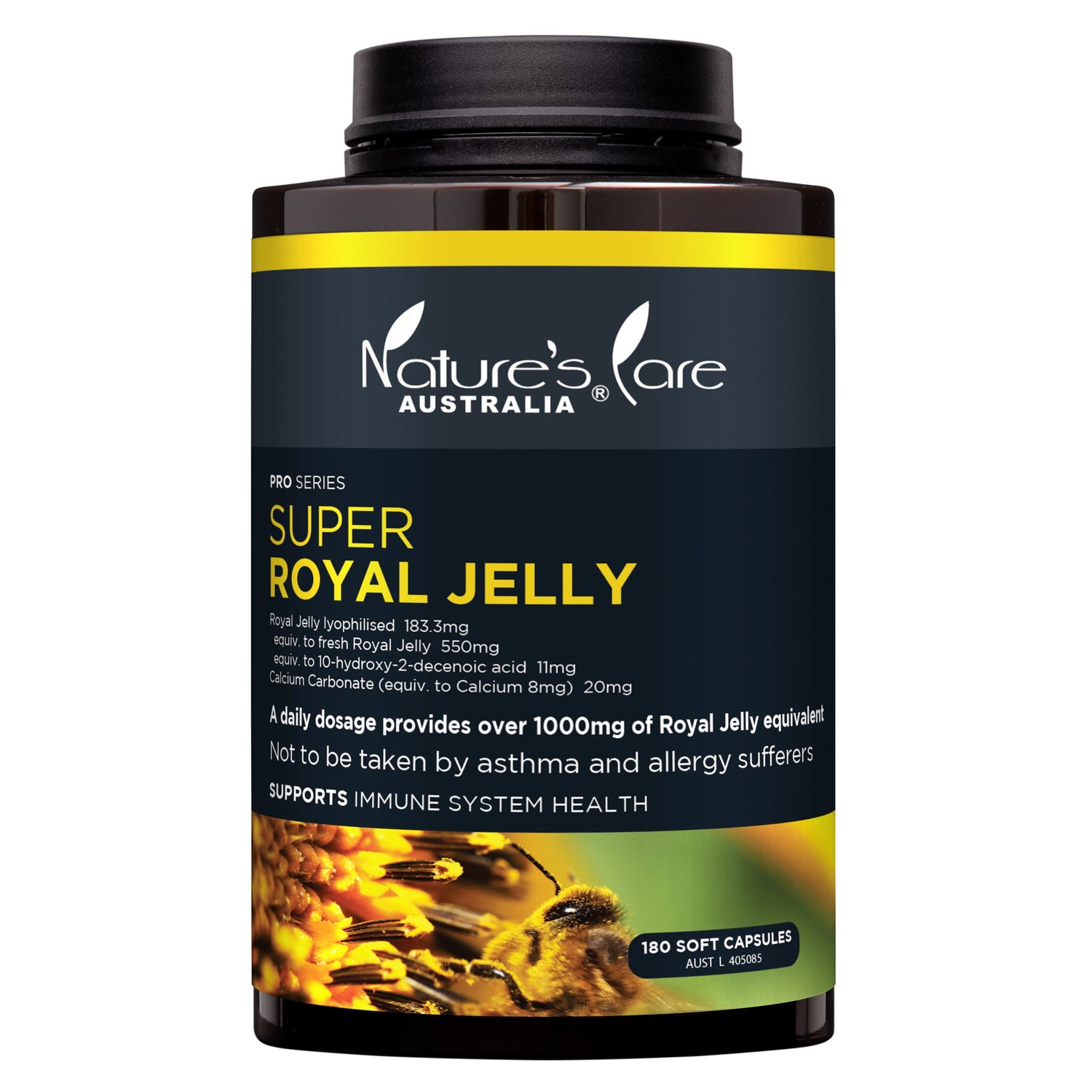 Nature's Care Pro Series Royal Jelly 1000mg 180 Capsules