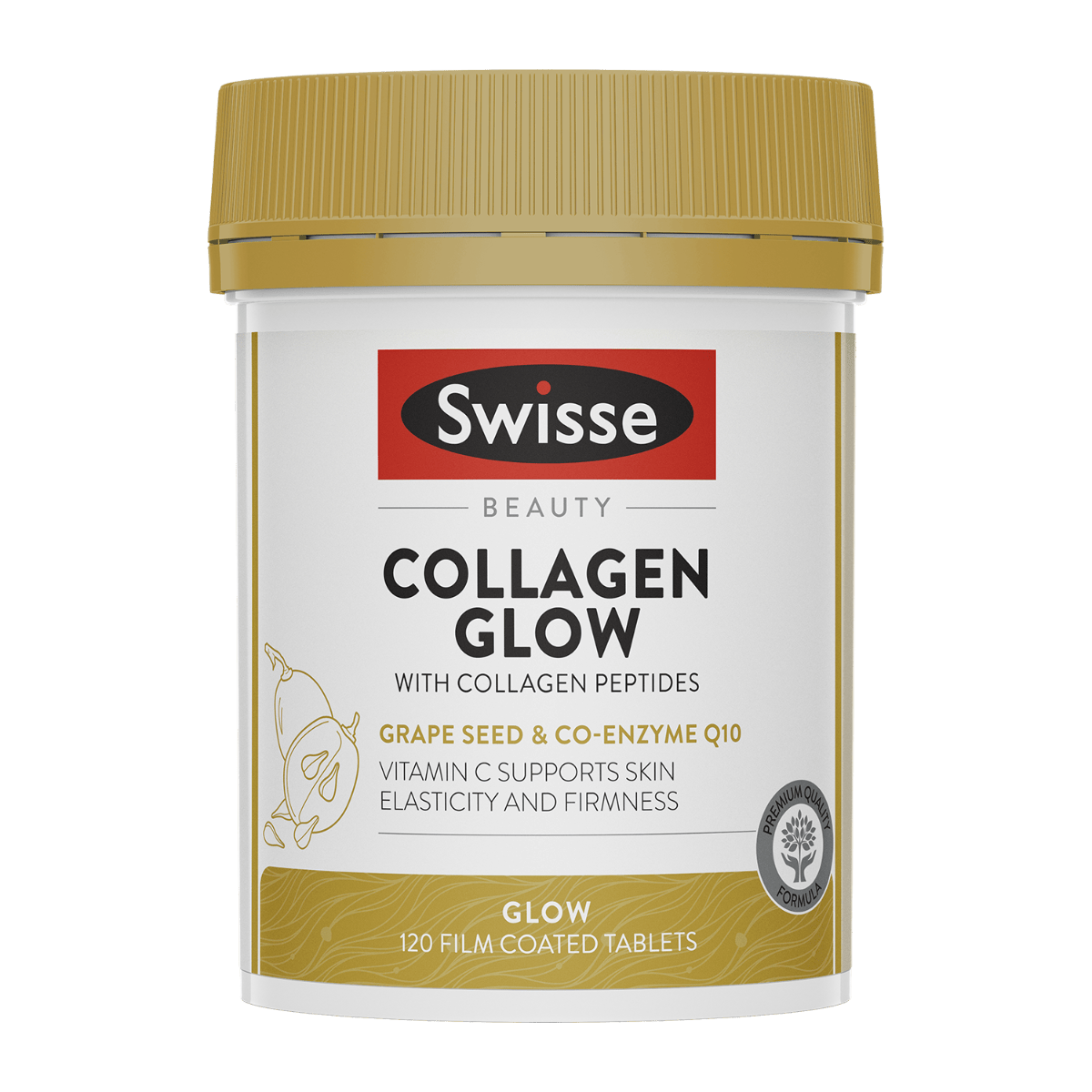 Swisse Beauty Collagen Glow with Collagen Peptides 120 Tablets