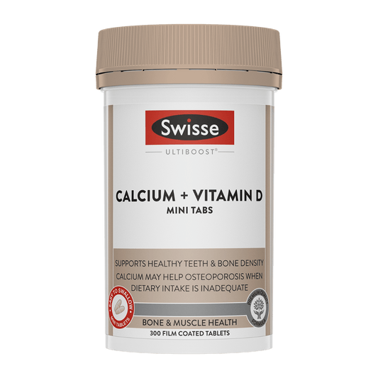 Swisse Ultiboost Calcium + Vitamin D Mini 300 Tablets