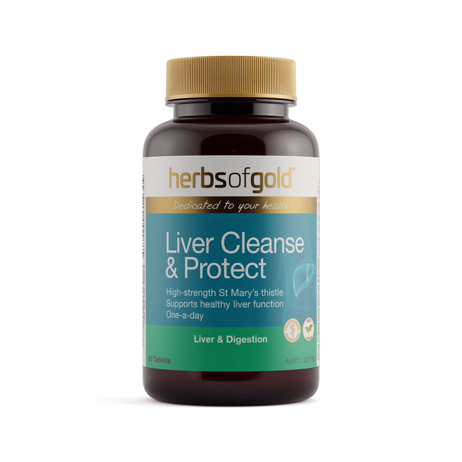 Herbs of Gold Liver Cleanse & Protect 60 Tablets